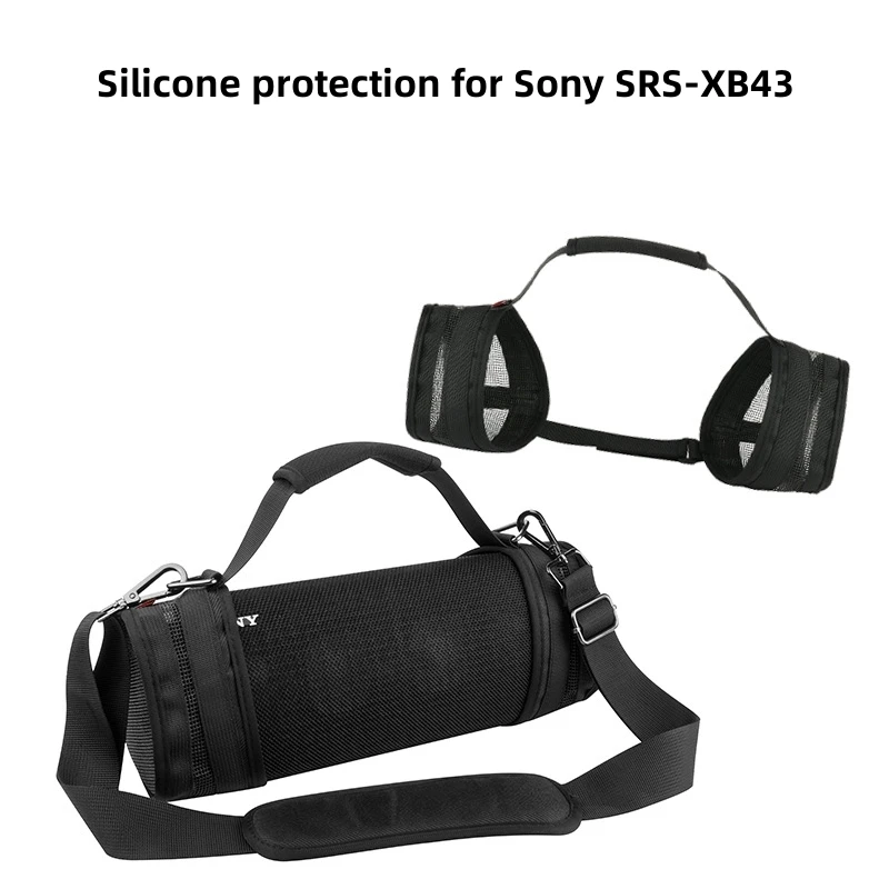 For Sony SRS-XB43 Bluetooth-compatible Speaker Protective Cover Convenient To Hand Carry Single Shoulder Strap Storage Cover