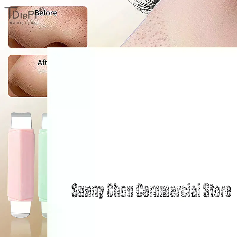 1 * أداة إزالة الرؤوس السوداء للوجه برأسين مكشطة الوجه للتنظيف العميق ملعقة الوجه مزيل الرؤوس البيضاء أداة العناية بالبشرة #3