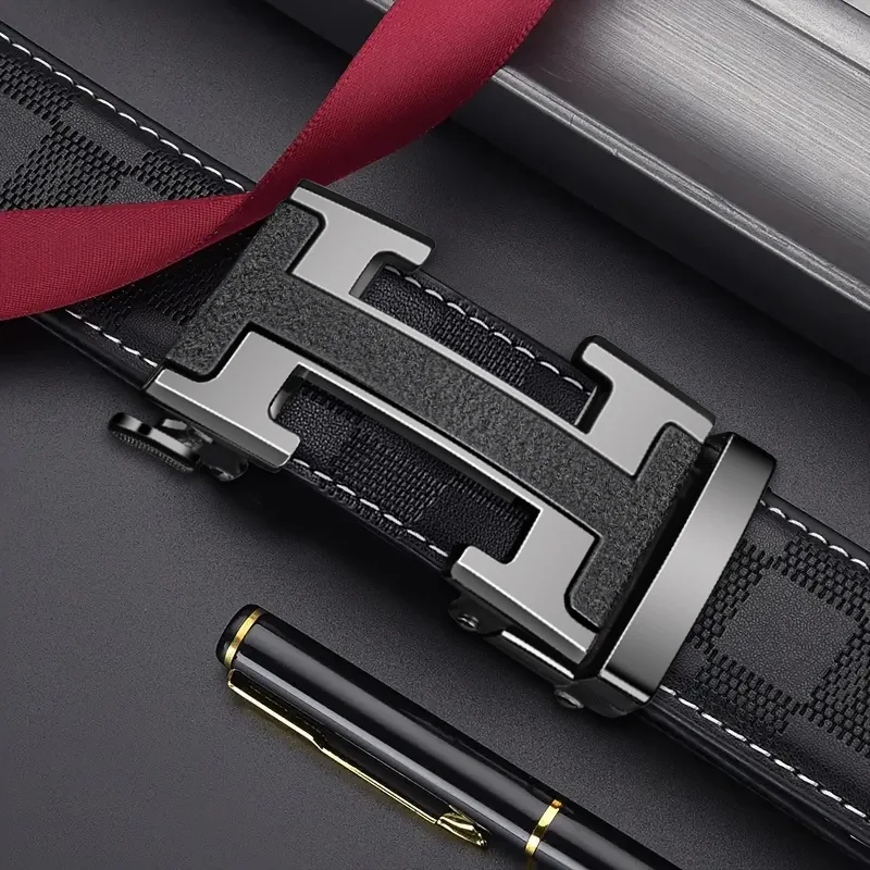 Luxury belt for men Genuine leather belt Alloy buckle, automatic buckle belt, men's designer belts, men's gifts