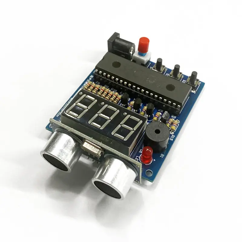 51 MCU Ultrasonic Rangefinder Reversing Radar Alarm HC-SR04 Ultrasonic Rangefinder Module DIY Kit