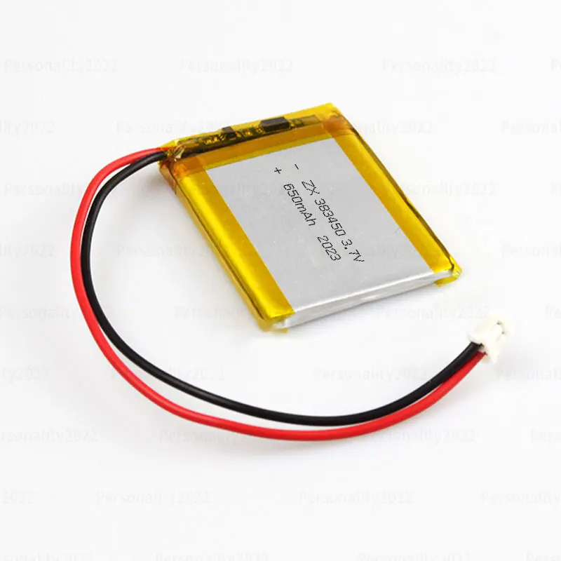 3.7V Li Po 383450 akumulator Lipo 650mAh litowo-jonowe akumulatory litowo-jonowe do masażu dozownik do wody DVD MP3