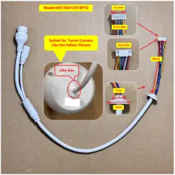 Ethernet Lan Cable PoE RJ45 Network Cable 10 Pin 10 core For indoor Dome Shell Housing hikvision ip camera