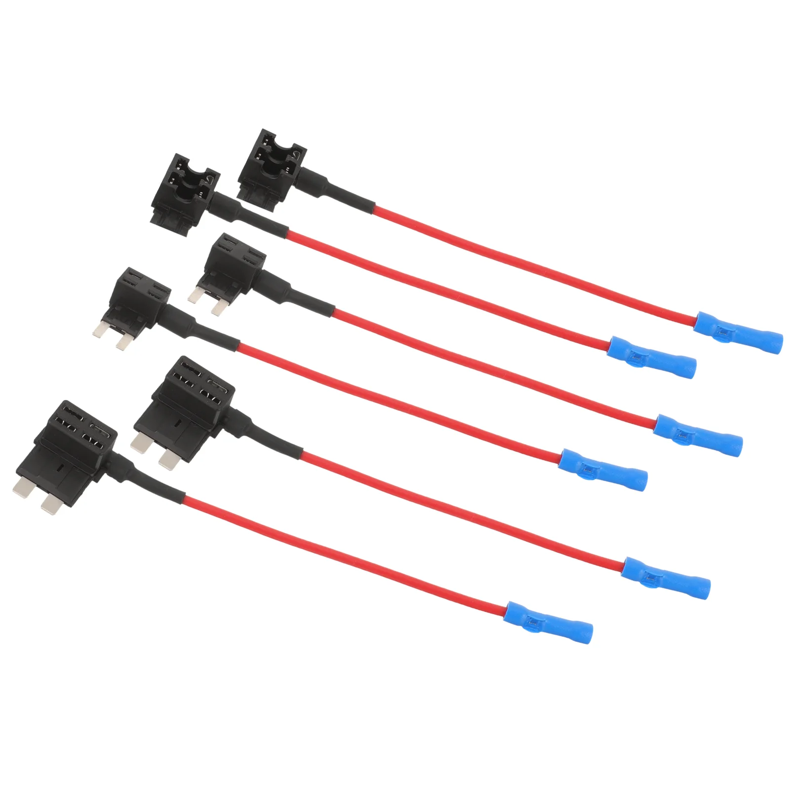 6 Pcs Insurance Tap Fuse Adapter Electrical Wire The Marine Automotive Holder Nylon and Tinned Copper Switch