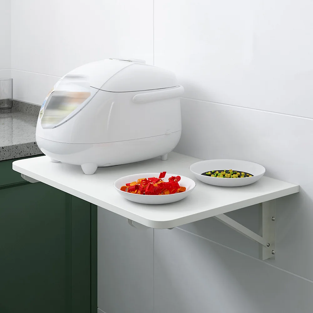 Weiße Wand halterung schwimmender klappbarer Computer tisch für Home-Office-PC-Tisch