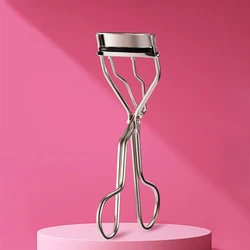 Broad Curve Eyelash Curler Stainless Steel Silver Eyelash Curler with Precise Control for Long Lasting Curls