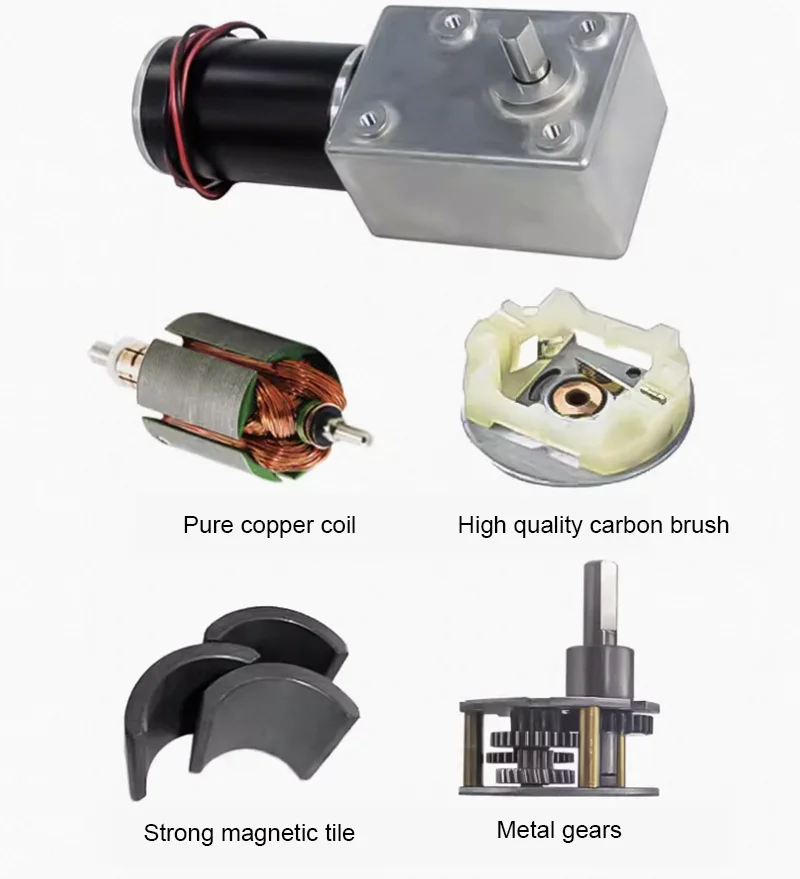 

200kg 5882-45 High Torque Worm Self-locking Low-speed Speed Regulation Forward And Reverse Reduction Motor 12v 24v