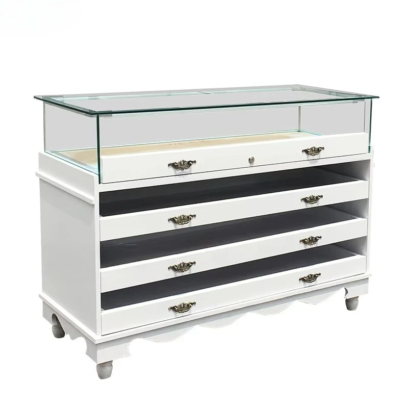 Jewelry Display Cabinet Jewelry Counter Jade Glass Cabinet Luxury Display Cabinet