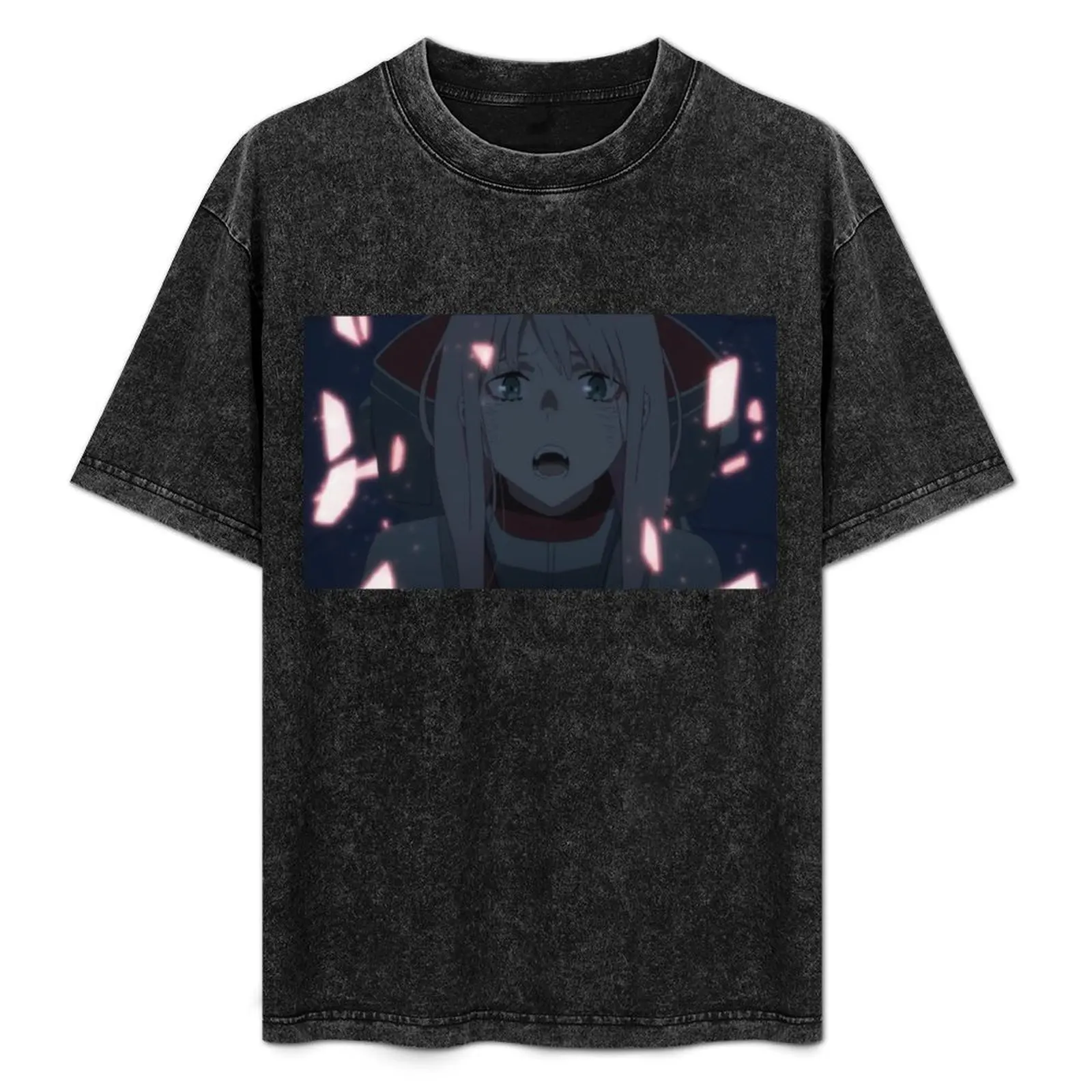 Zero Two Crying T-Shirt Casual Breathable Short Sleeve Top