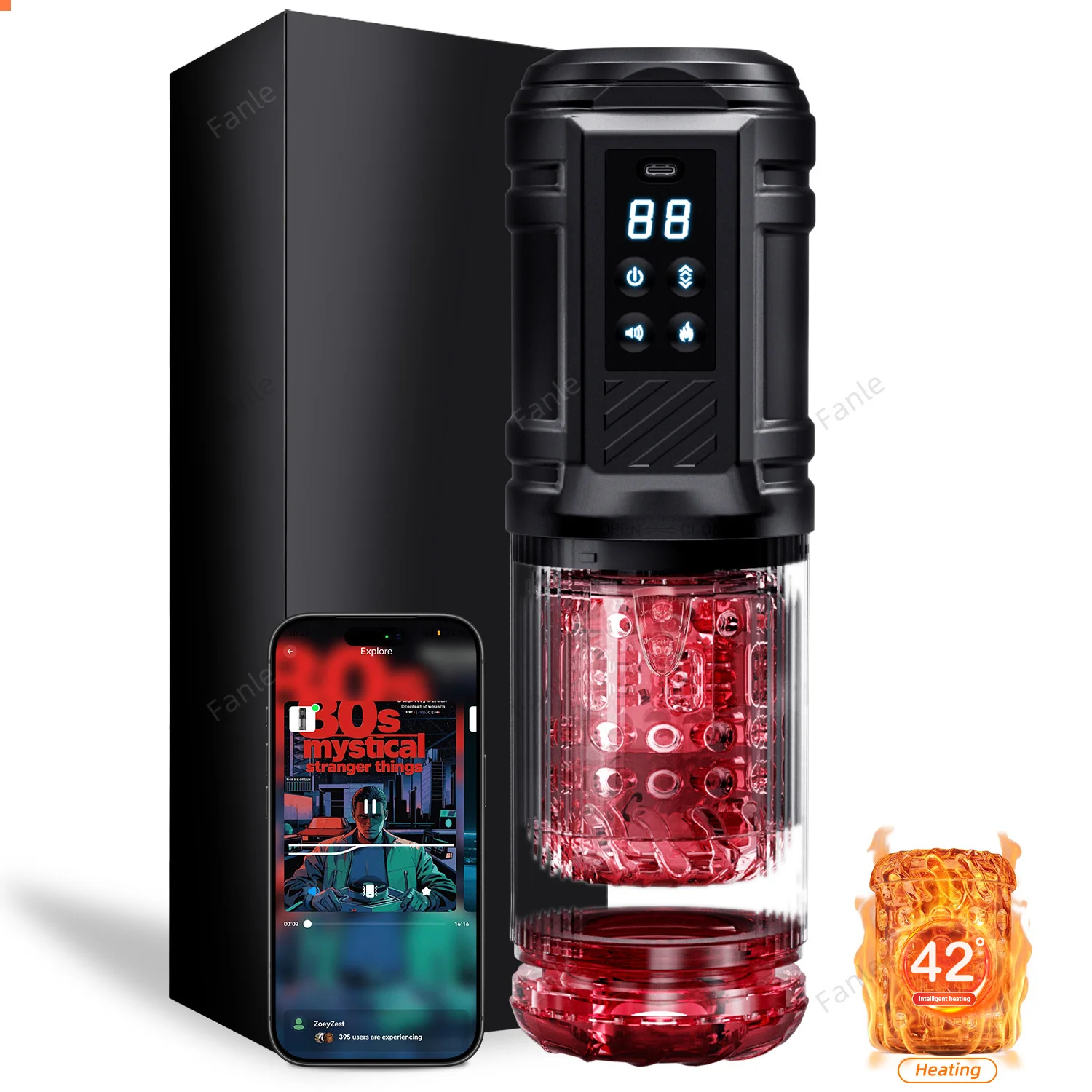 Copo Masturbador Automático Masculino Bomba Peniana 12 Modos de Sucção Rotativa Aquecida Lamber e Mastigar Brinquedos Sexuais para Homens