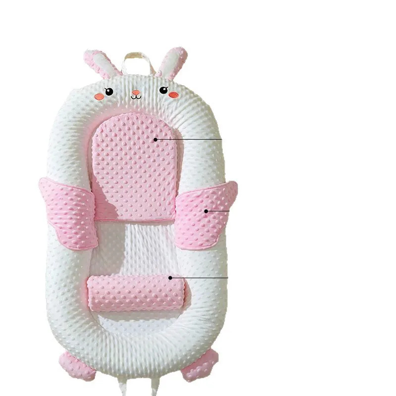 Lettino per neonato antiribaltamento letto in letto con 15 °   Copertura con cerniera lenitiva bifacciale inclinata Supporto per il sonno del neonato