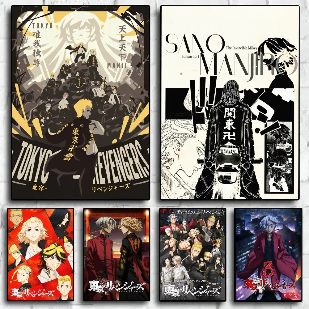 Anime T-Tokyo Revengers Poster Trendy Wall Art Aesthetic Room Decor Print Living Room Bedroom Home Decoration