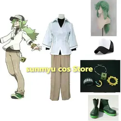 Pocket Monster Black and White Versions Trainer N Cosplay Costume Custom Size Halloween Performance wholesale