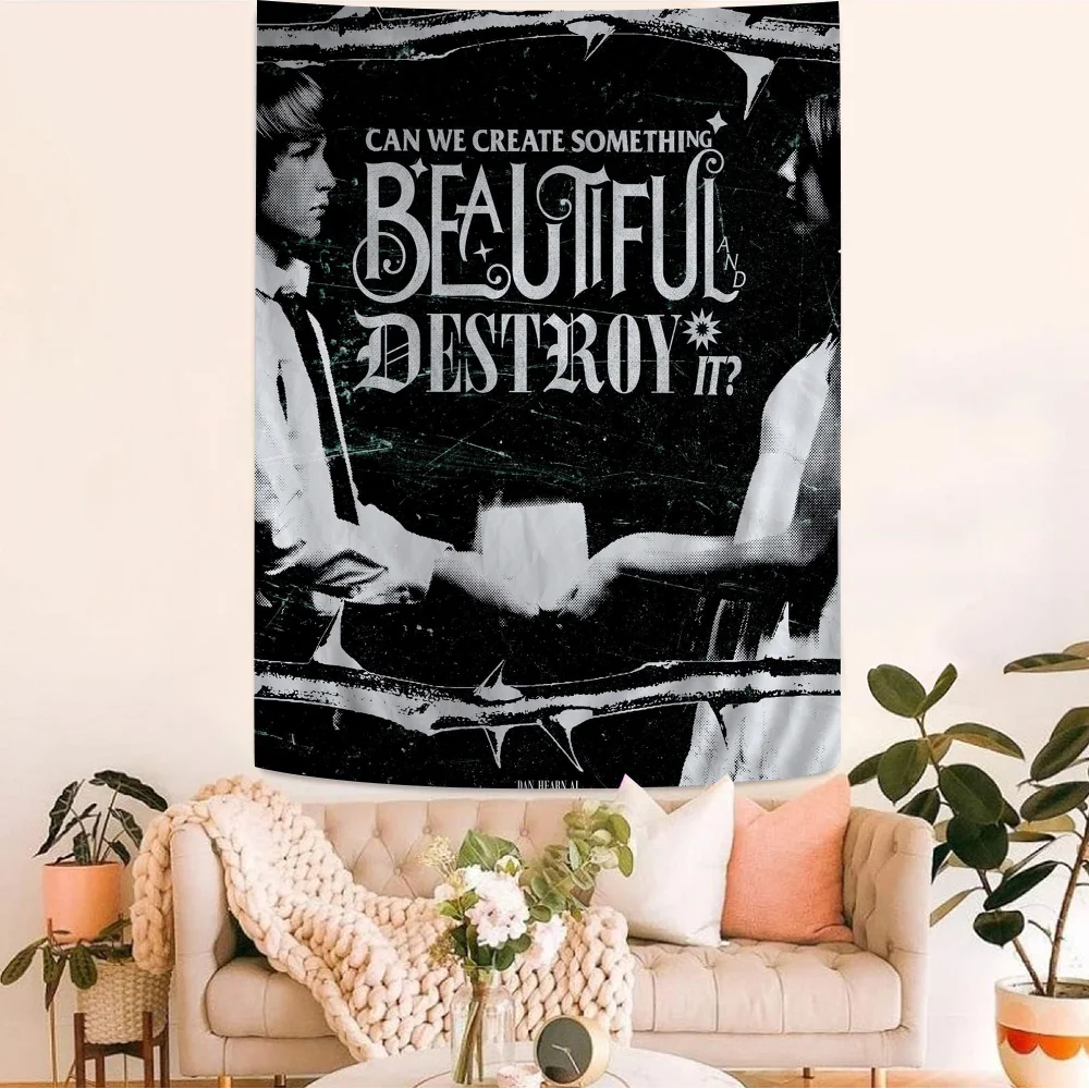 Pierce The Veil Band Collide With The Sky Chart Tapestry Art Science Fiction Room Home Decor Cheap Hippie Wall Hanging