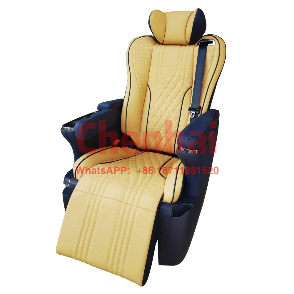 Customize Electric Luxury Van Seat VIP Heated Massage Rotating For RV MPV Van Vito Alphard Hiace Coaster Sienna Carnival