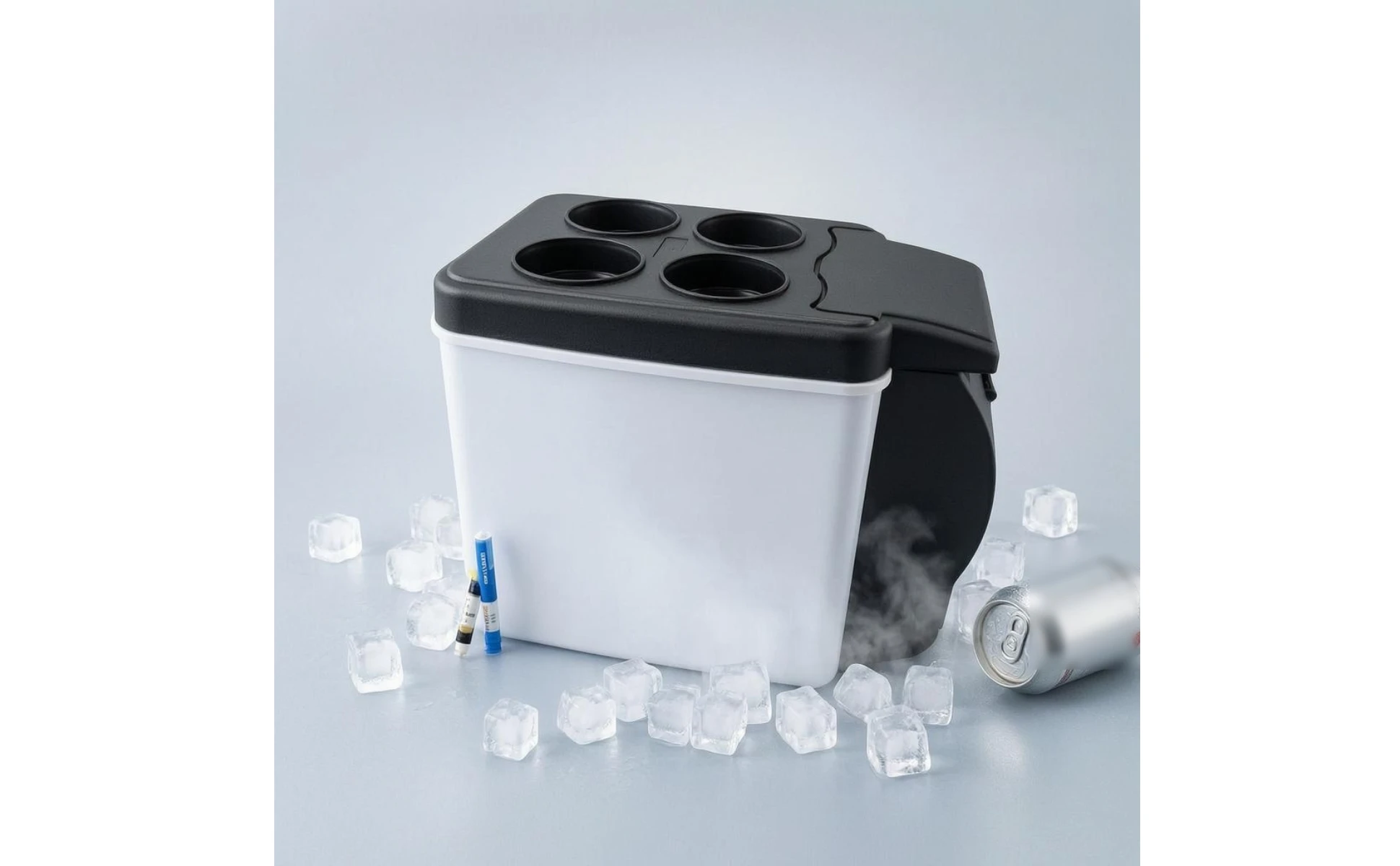 Thermoelectric Car Fridge Cool and Warm Portable Electric Cooler 12 Volt Cooler Cup Holders Portable Refrigerator Compact