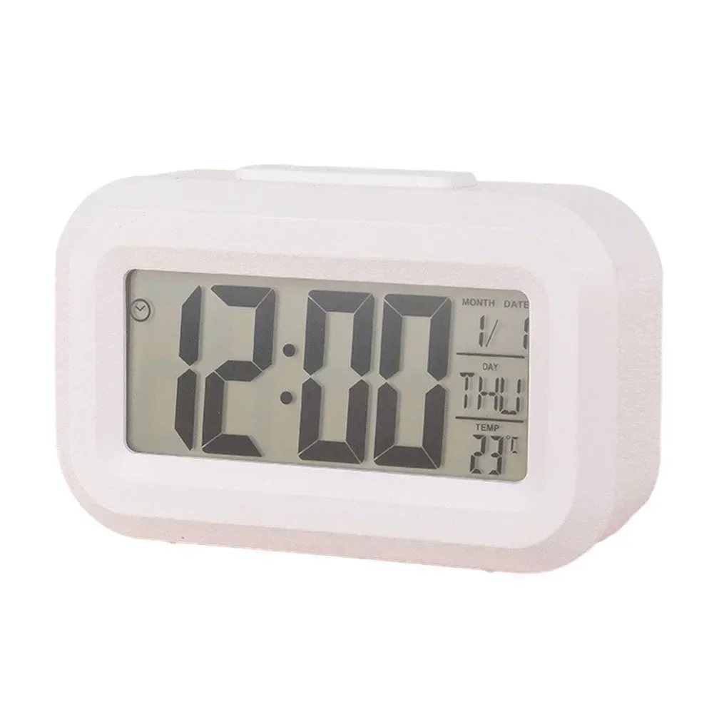 Alarm Clock Digital Alarm Clock Desktop Decor For Home/Office Household Supplies Snooze Mode 9*2.5*5.5 Cm Color Options