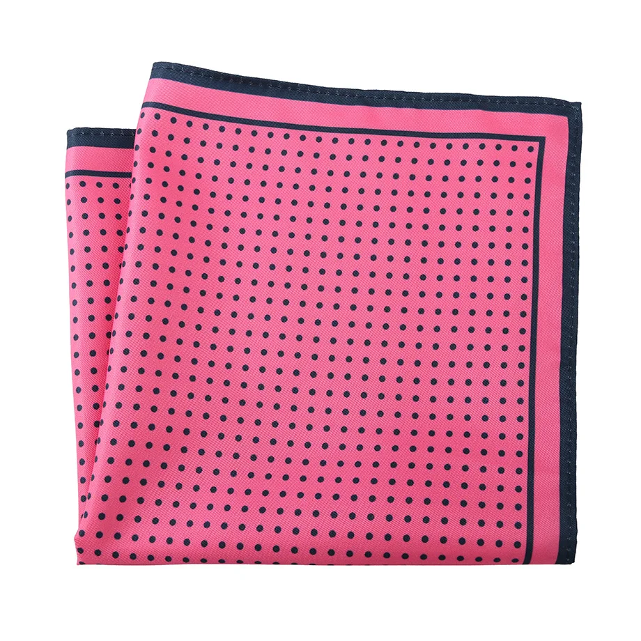 Vintage Paisley Dot Print Pocket Square for Men
