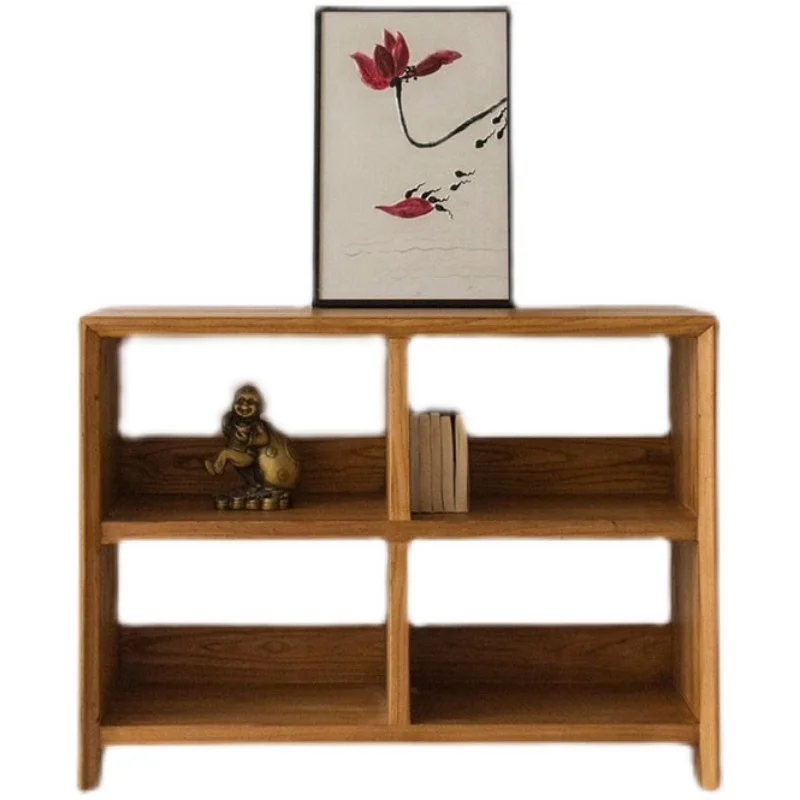 

Floor-to-ceiling living room shelf minimalist solid wood shelf display shelf children's bookcase customization
