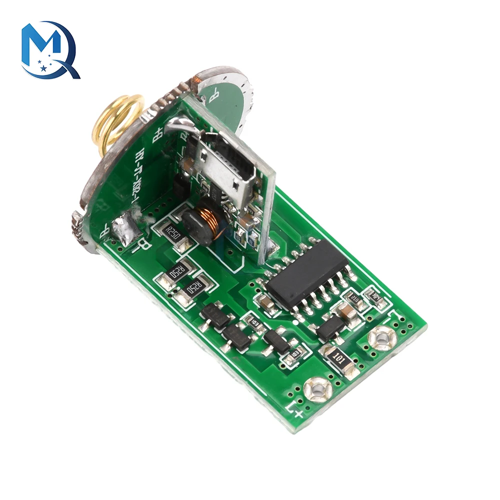 6-8.4V Dual Lithium Driver Board For Two 18650 or 26650 Batteries For Flashlight Accessories Center Switch