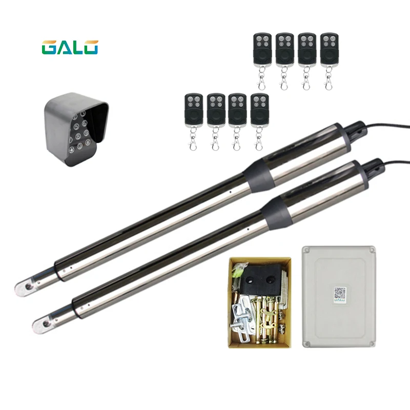 300kgs gate opener motor automatic swing gate motor multiple remote control with door accessories