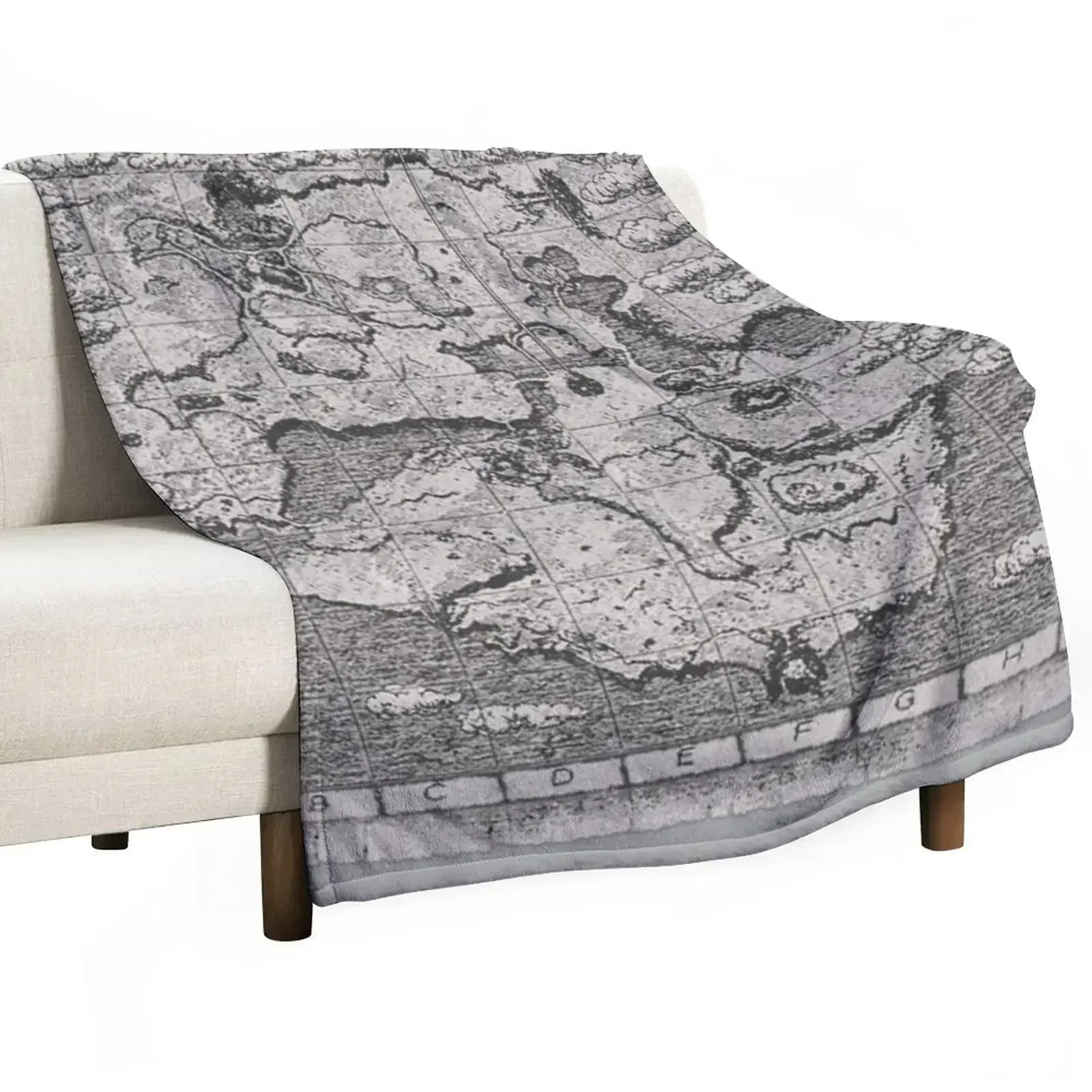 Shadow of the Colossus map Throw Blanket Sofa Quilt Plaid decorative Bed linens Blankets