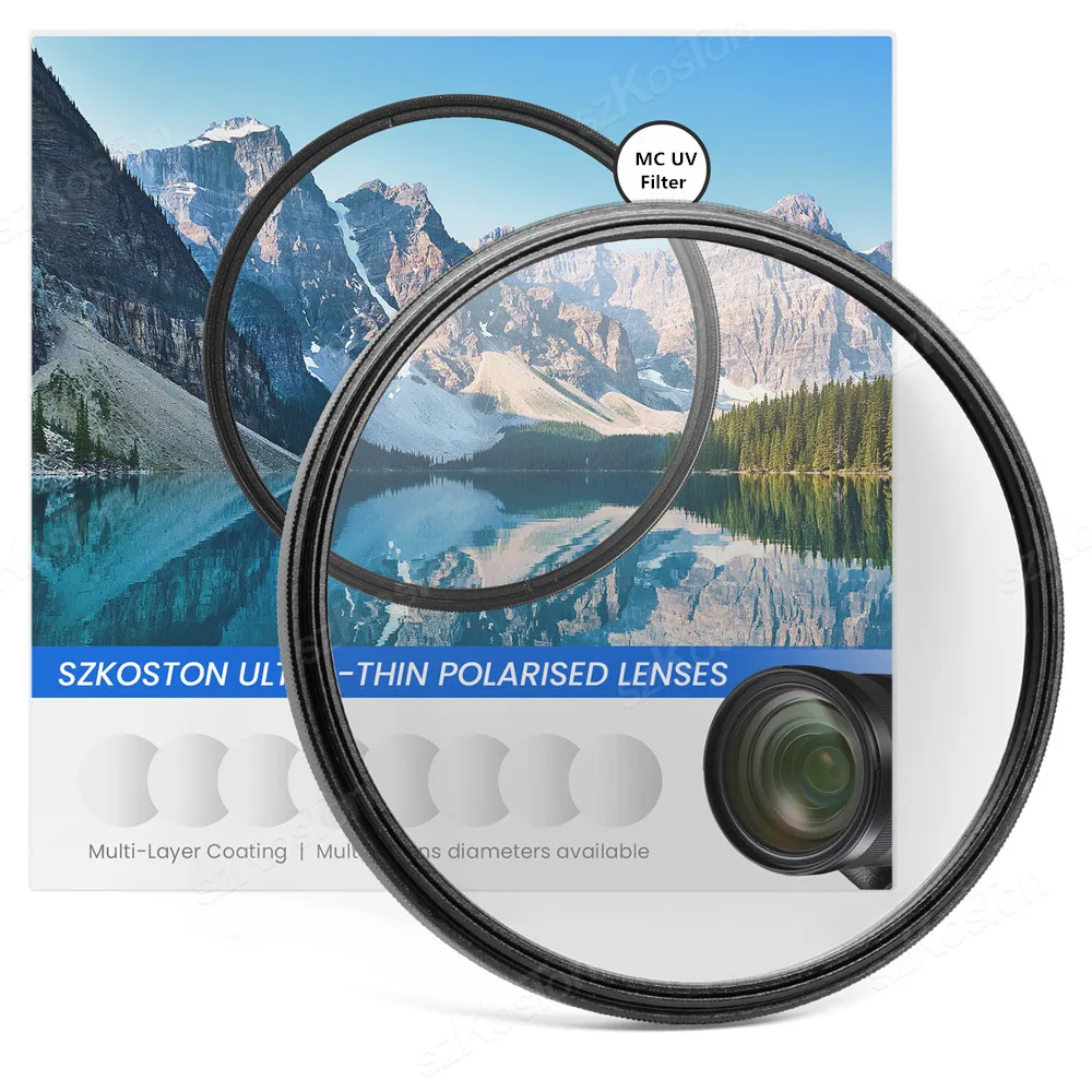 MC UV Filter Lens Protector 37mm 40.5mm 43mm 46mm 49mm 52mm 55mm 58mm 62mm 67mm 72mm 77 82 86 95 105 fuji sony canonUV Filter