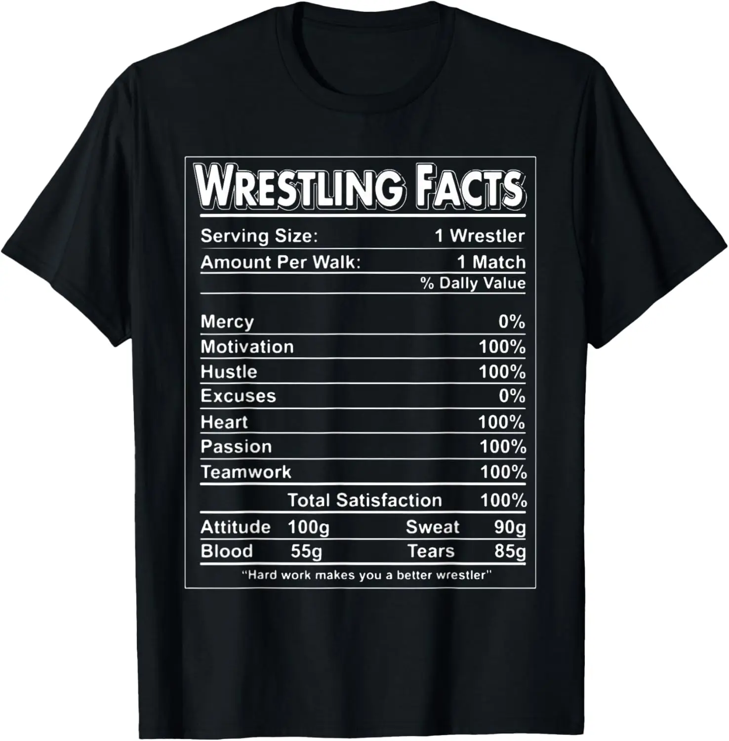 Funny Wrestling Facts T-Shirt Wrestling Lover Shirt