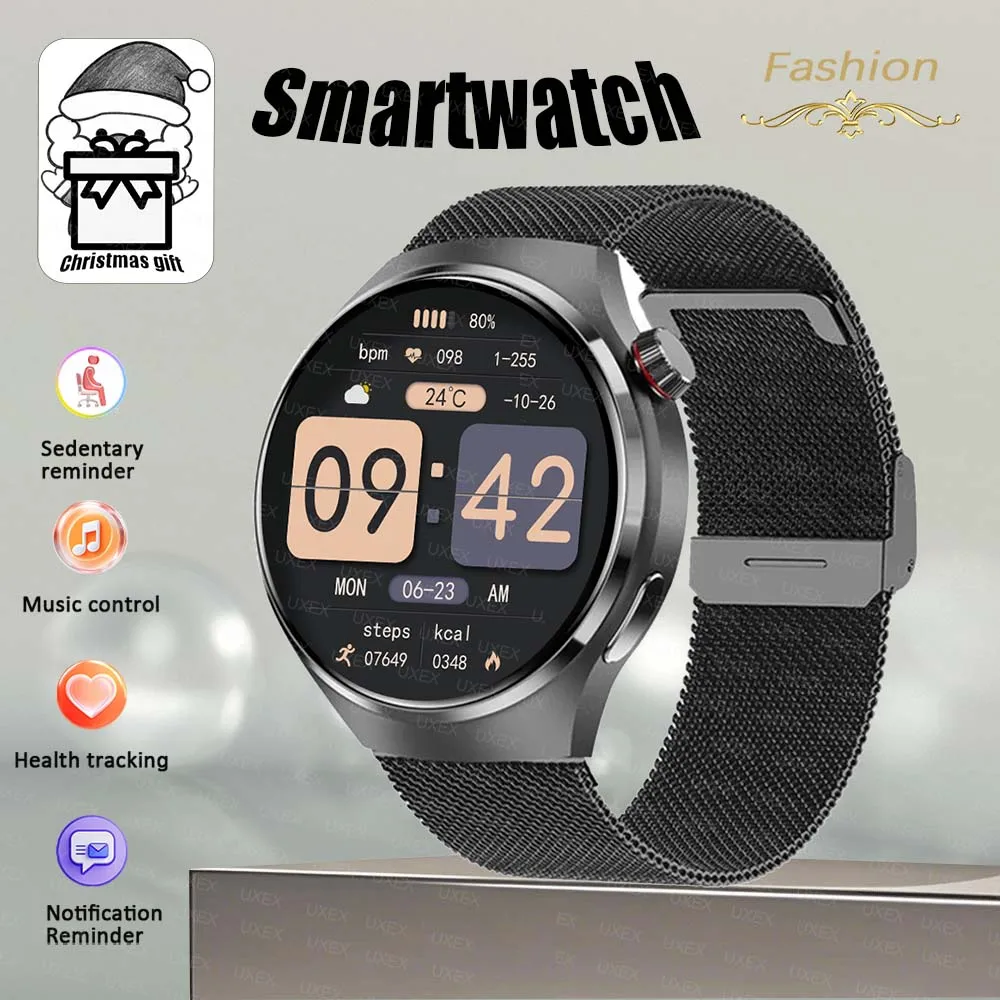 الأعمال Smartwatch ساعة رجل 1.52 HD مكالمة لاسلكية الصحة المقتفي مخصص صور صوت مساعد هدية الكريسماس الساعات التجارة