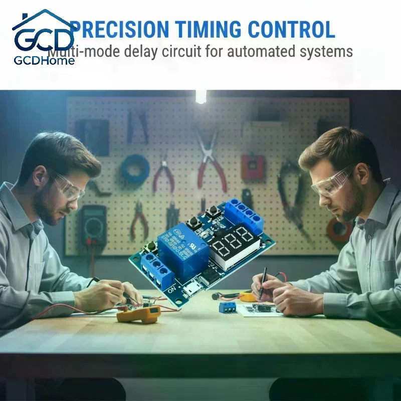 DC 6-30V Timer Relay Programmable Delay Relay Module Cycle Timer With LED Display 6V 9V 12V 24V Support Micro USB