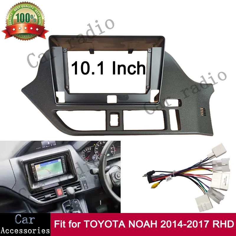 For TOYOTA NOAH 2014-2017 RHD 10.1 Inch Car Radio Android Stereo Frame Player Head Unit Fascia Panel Dash Board Cover Casing