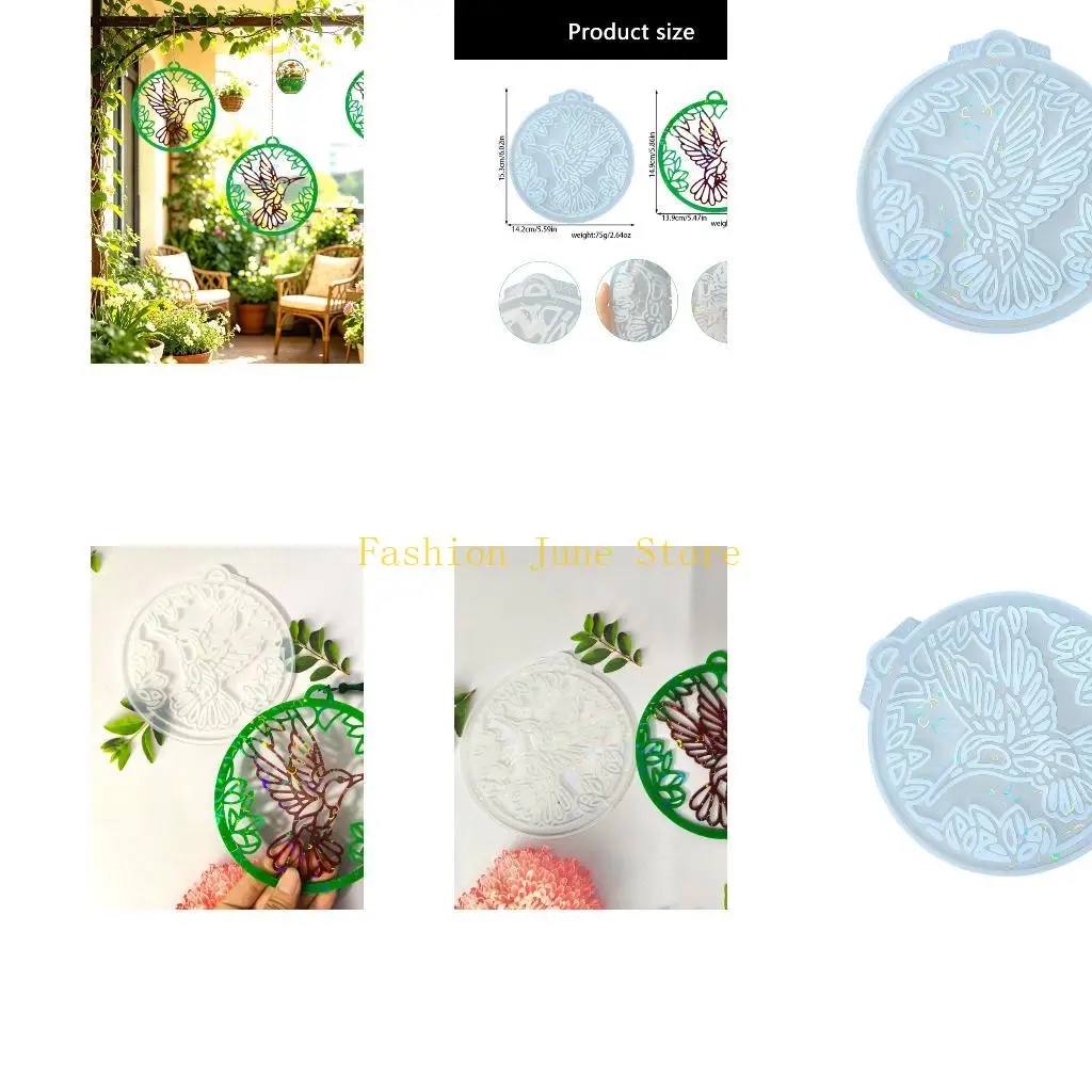 N5KA Display Craft Bird Mold with Frame Detail for Resin Projects Use