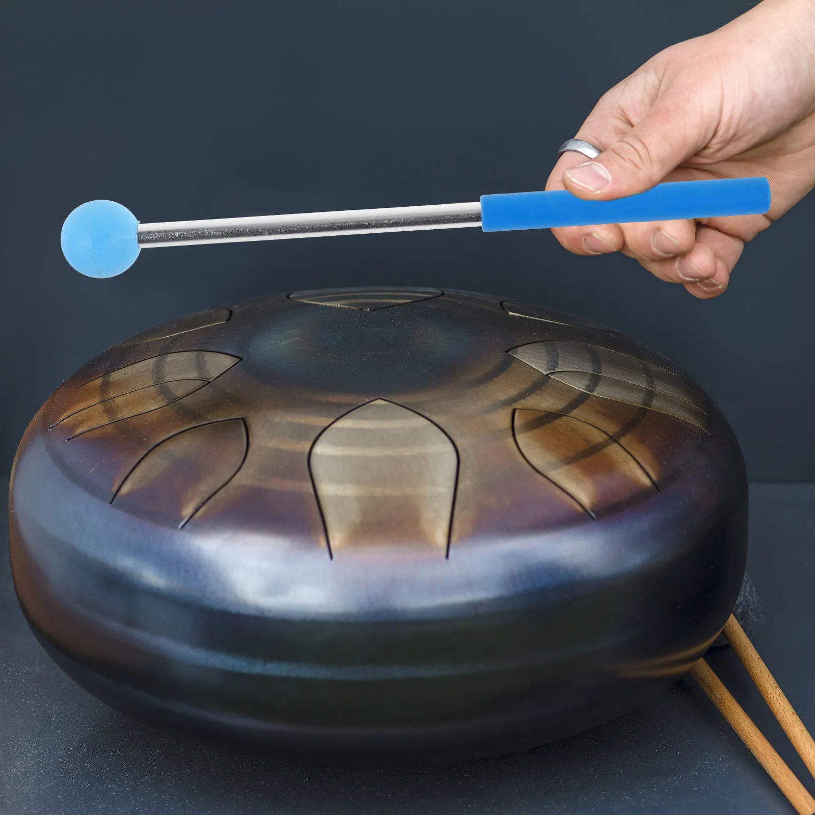 

1Pair Tongue Drum Mallets Lightweight Percussion Mallets with Smooth Surface Ergonomic Grip for Marimba Xylophone Stage