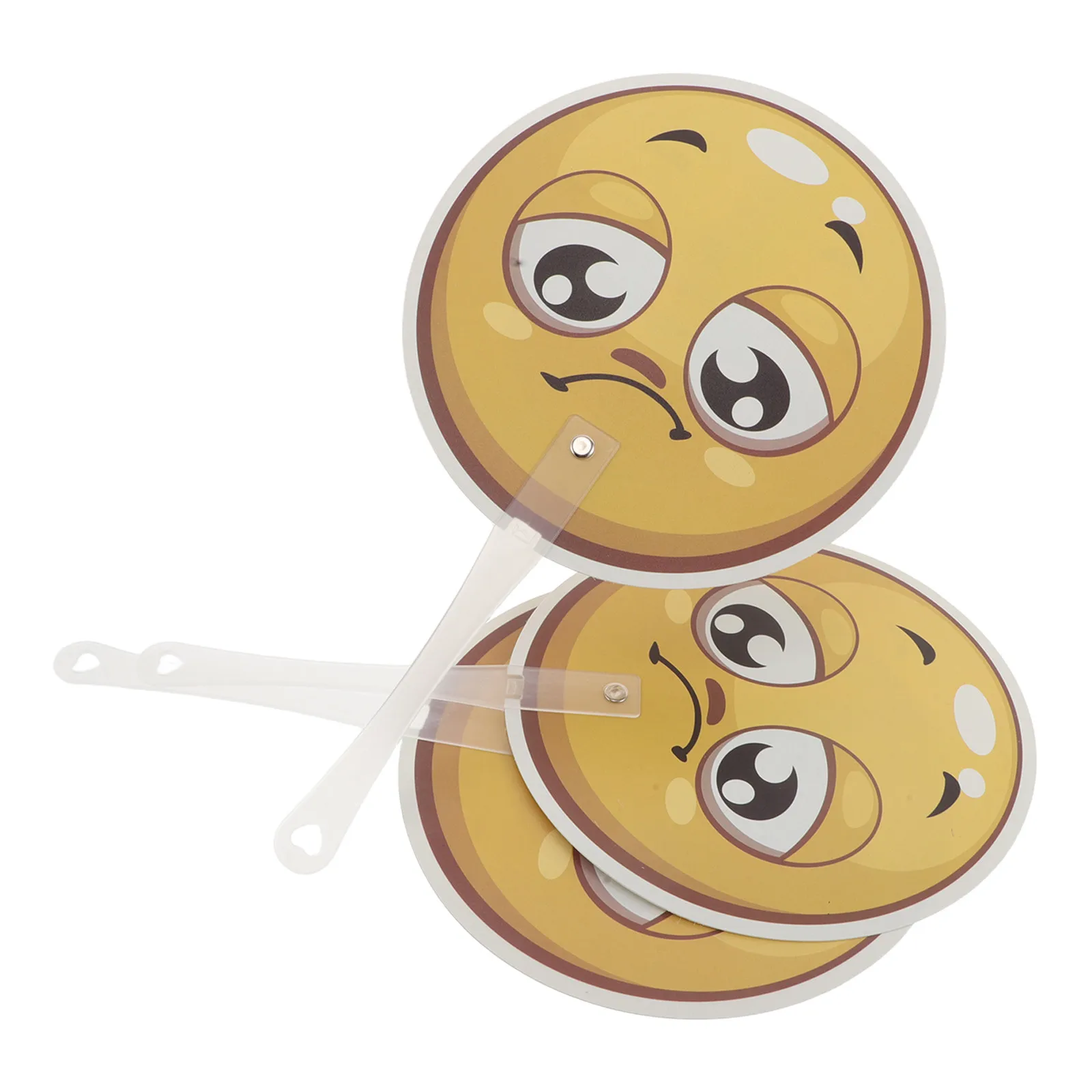 3Pcs Emotion Expression Signs Handheld Paddle Teaching Props for Classroom Voting Back to School Supplies True False Answer