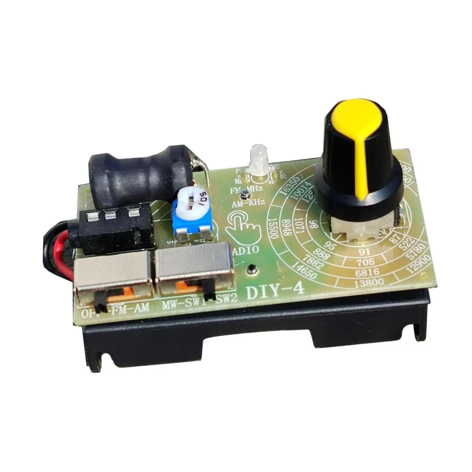 FM MW SW Radio Module with LED Indicator DIY Kit Battery Operated Digital