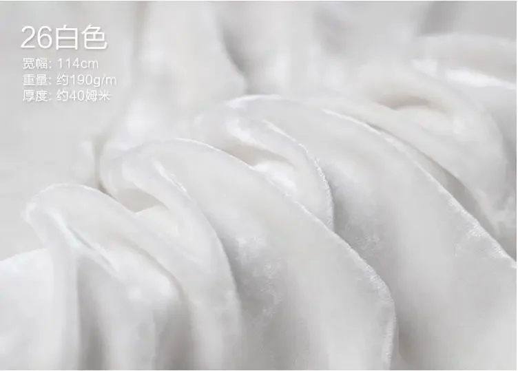 High-End Real Velvet Fabric Mulberry Silk Cloth Solid Color Silk Gold Velvet Velvet Cheongsam Dress Clothing Fabric