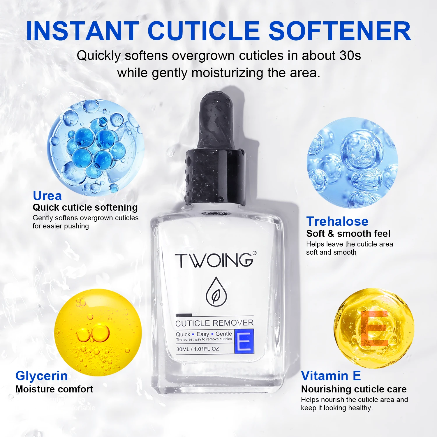 30ml Krem do zmiękczania skórek, usuwający skórki, do pielęgnacji paznokci na rękach i nóżkach, nawilżający, do usuwania martwego naskórka, suchej skórek, do manicure, do łamliwych paznokci