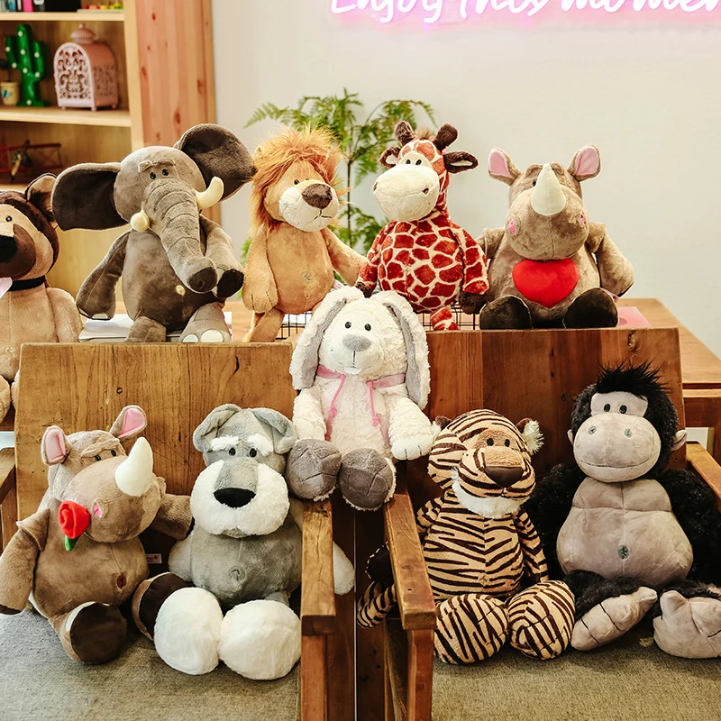 

Forest Animals, Tiger Dolls, Lions, Elephants, Monkeys, Giraffes, Live Jungle Dolls, Plush Toys, Children's Gifts