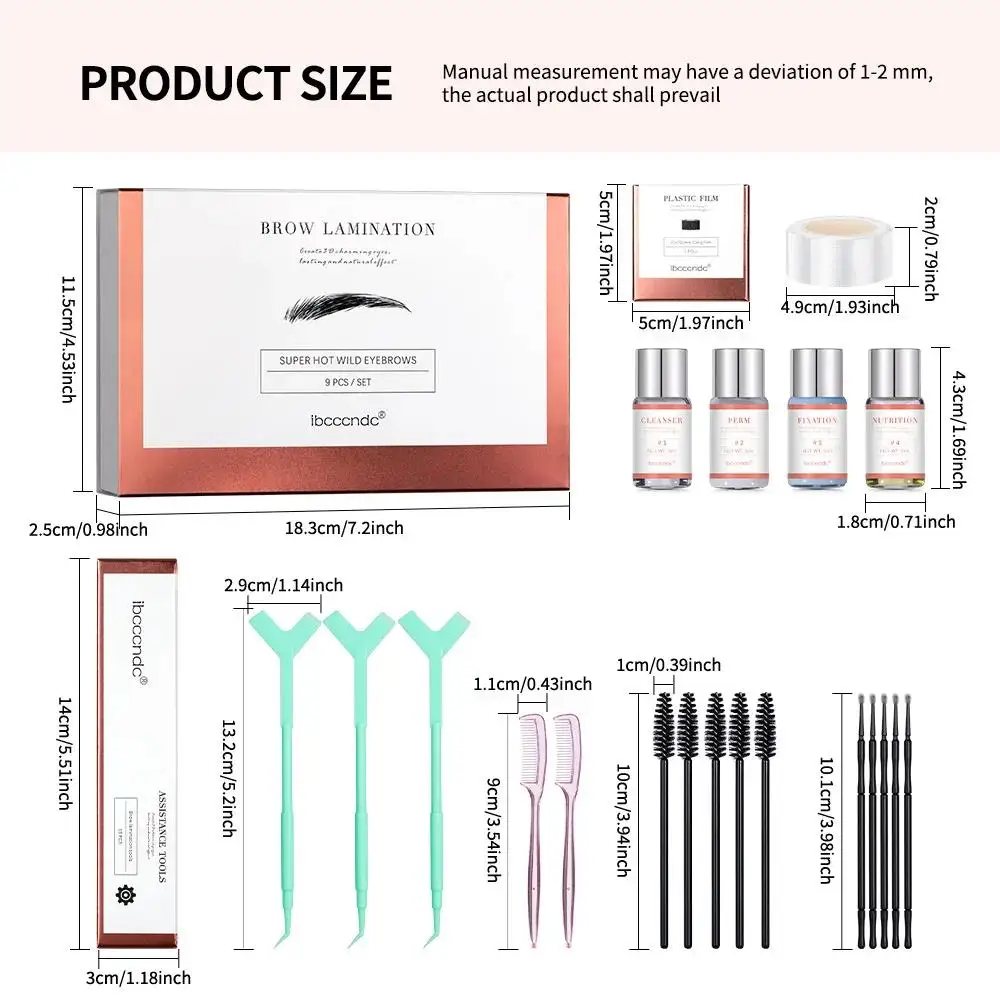 전문적인 눈썹 라미네이션 키트 성장 세럼 자연스러운 눈썹 펌 스타일링 오래 지속되는 결과