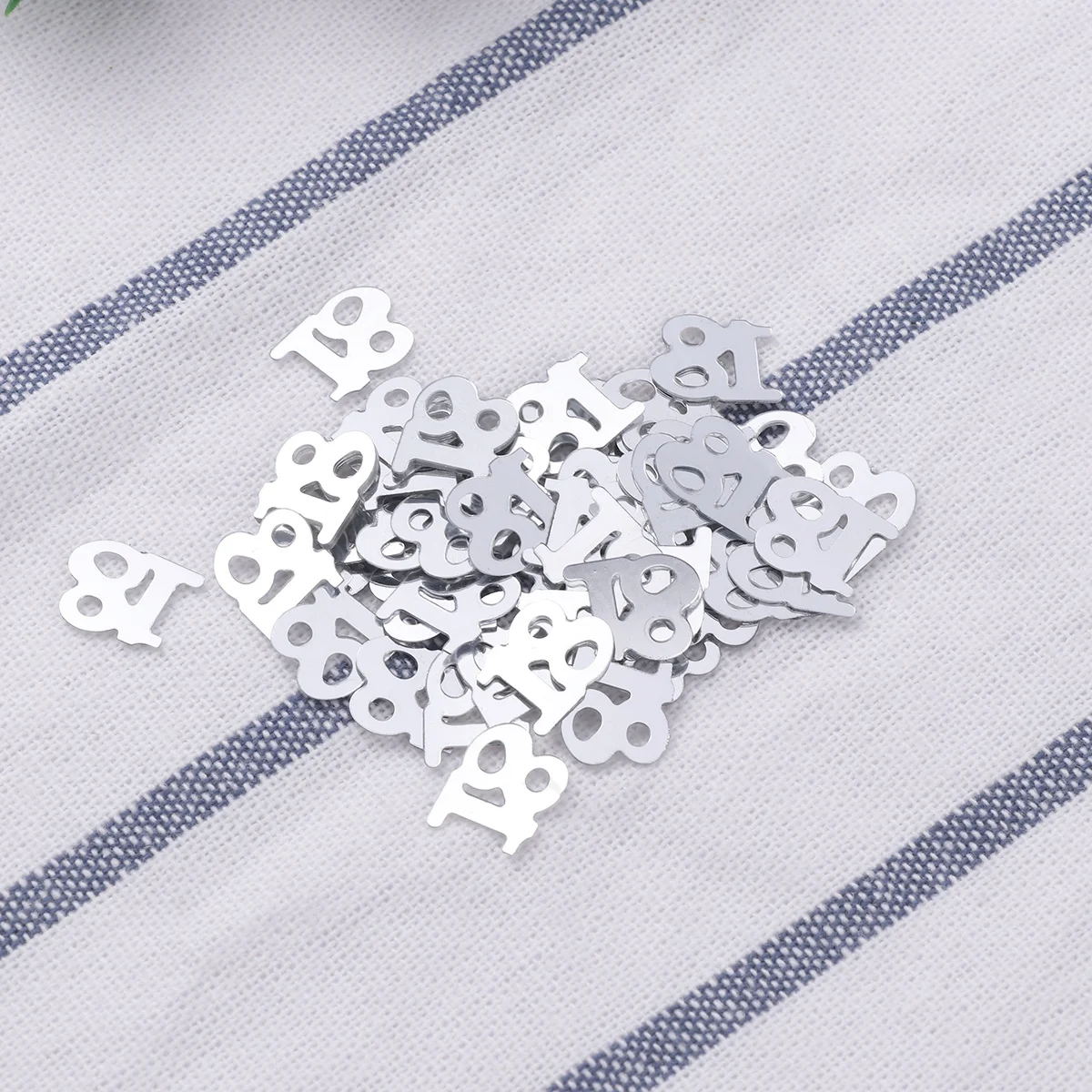 

1200Pcs Silver Number Confetti Sequins Party Supplies Birthday Anniversary Celebration Decoration Number Confetti