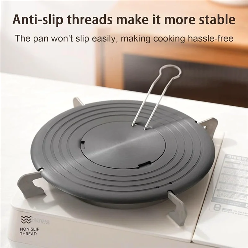 SOFT-Heat Conduction Plate Removable Heat Conduction Plate,Gas Cooker Heat Diffuser Tray Withremovable Handle