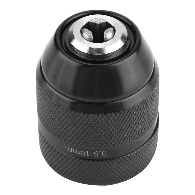 Imagem -05 - Mandril de Broca Keyless para Broca Elétrica de Mão Thread 0.8 Mm10 mm Função de Bloqueio Metal Novo 1pc