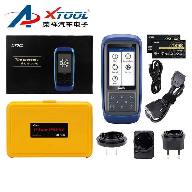 2020 XTOOL TP150 Car TPMS Sensor Tire Pressure Monitoring System Auto Diagnostic Tool With 2 External Sensors 315&433 MHZ