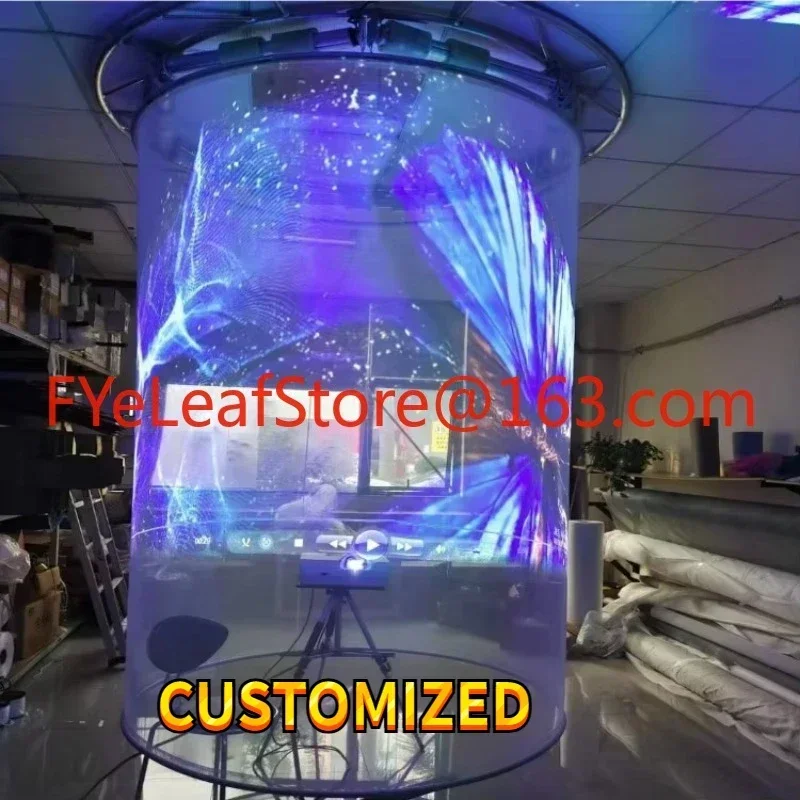 Can be customized hologram gauze mesh screen stage 3d holographic projector screen