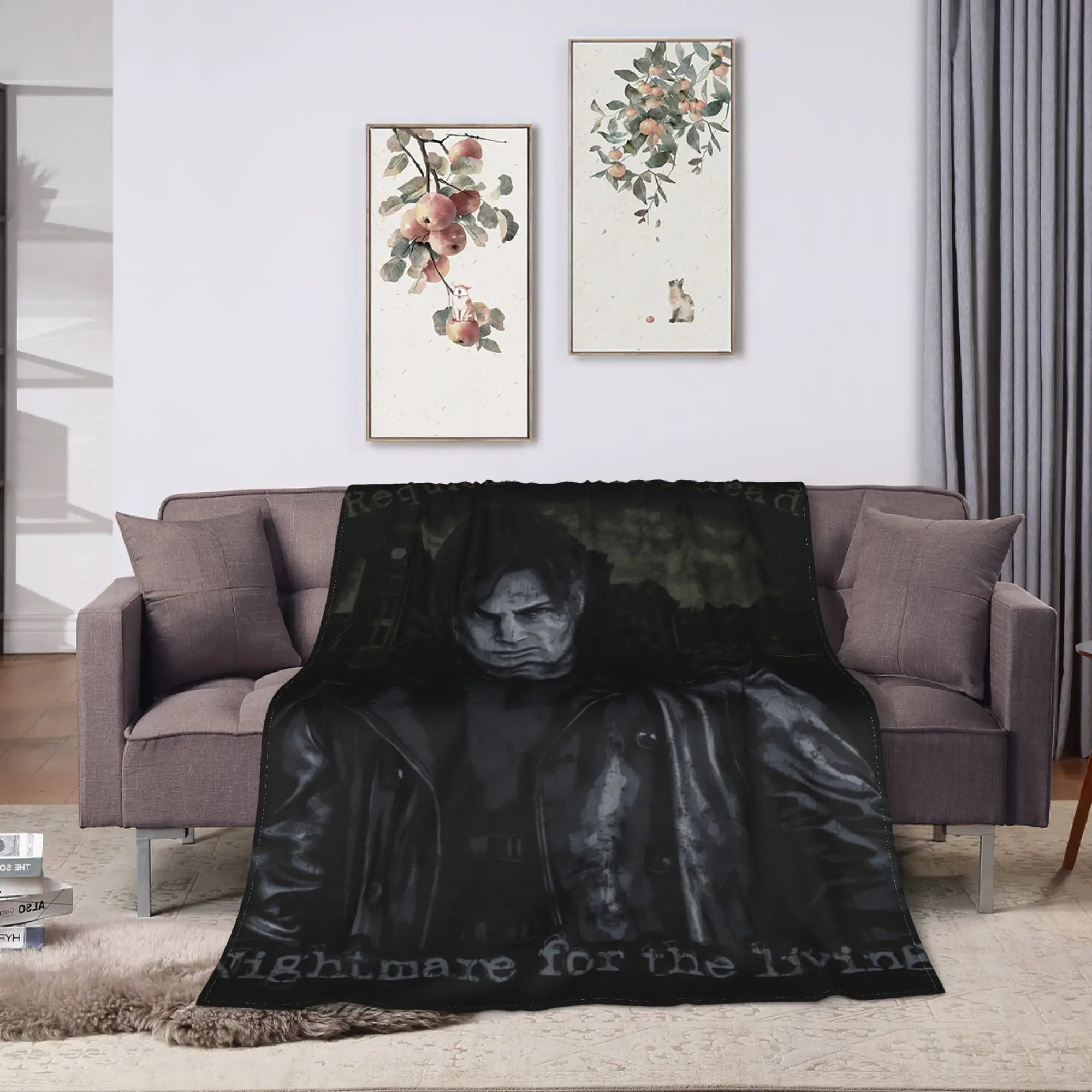 Resident Evil 9 Requiem Leon Kennedy Raccoon City Blanket Girls Boys  Flannel Throw Blanket For Super Warm Quality Bedspread