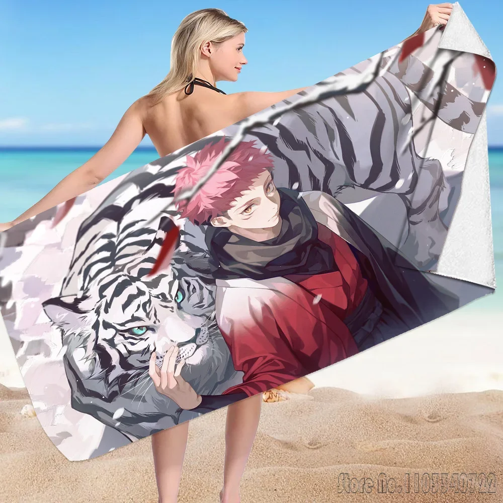 Jujutsu Battle Scarf Ultra fine Fiber Bath Towels Microfiber Beach Swimming Towel Decor for Kids Gift 75x150cm