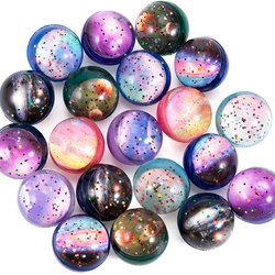 10-20PCS Space Glitter Bouncy Balls Space Theme Bouncy Balls for Kids Birthday Party Favors Classroom Prizes Gift Bag Fillers