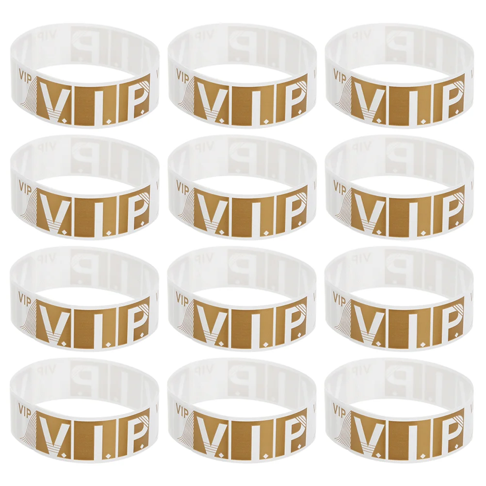 100 Pcs Party Wristband Paper Wristbands for Events Vip Arm Slap Bracelets Waterproof Disposable Child