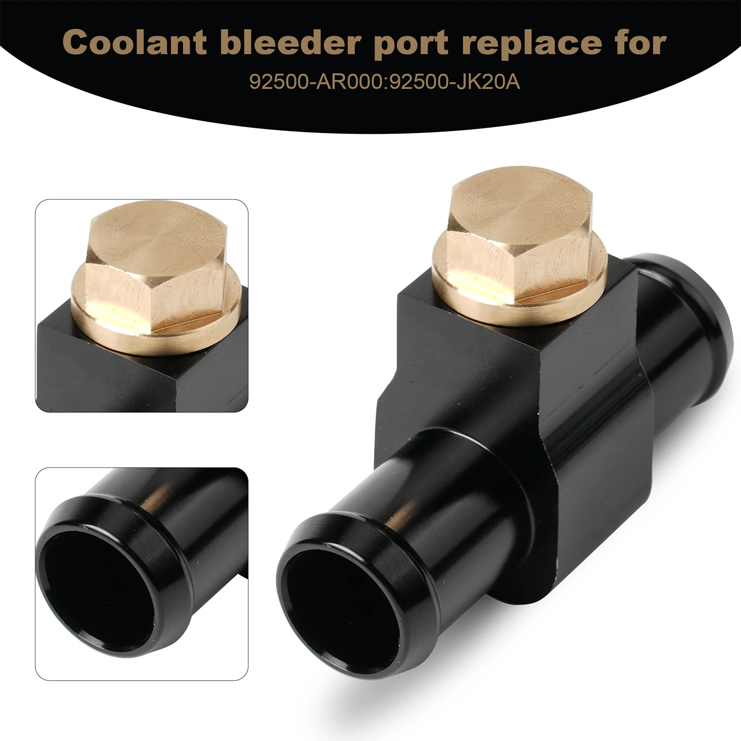 For Nissan Z33 350Z Z34 370Z, G35 G37 Coolant Bleeder Port Heater Hose Connector Upgrade