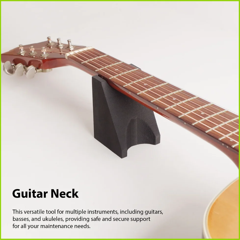 Supporto per Manico di Chitarra, Cuscino di Sostegno per Strumenti a Corda Elettrici e Acustici, Stand per Pulizia, Configurazione e Riparazione di Ch