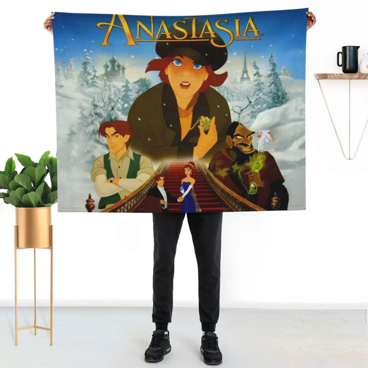 

Anastasia Classic Poster Throw Blanket Faux Fur Soft Warm Blanket for Bed